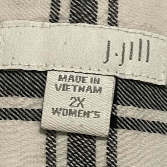 J. Jill Layered Hem Oversized Plaid Button Down Shirt Size 2XL - Picture 4 of 4